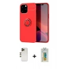 MARSİLYAN™- iPhone 12 Pro Max Kılıf Yankı Form Prime - Siyah Polymer Nano Ekran Koruyucu + Shine Kamera Lens - GD