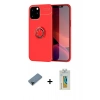 MARSİLYAN™- iPhone 12 Pro Max Kılıf Yankı Form Prime - Siyah Polymer Nano Ekran Koruyucu + Siyah Shine Kamera Lens Koruma Cam