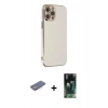 MARSİLYAN™- iPhone 12 Pro Max Kılıf Yankı Serisi - Şeffaf 360 Full Body Arka Koruyucu + Renkli Kamera Lens Koruma Cam - PE