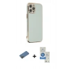 MARSİLYAN™- iPhone 12 Pro Max Kılıf Yankı Serisi - Şeffaf Royal Nano Ekran Koruyucu + Shine Kamera Lens Koruma Cam - GD