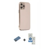 MARSİLYAN™- iPhone 12 Pro Max Kılıf Yankı Serisi - Şeffaf Royal Nano Ekran Koruyucu + Shine Kamera Lens Koruma Cam - GD