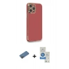 MARSİLYAN™- iPhone 12 Pro Max Kılıf Yankı Serisi - Şeffaf Royal Nano Ekran Koruyucu + Shine Kamera Lens Koruma Cam - GD