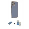 MARSİLYAN™- iPhone 12 Pro Max Kılıf Yankı Serisi - Şeffaf Royal Nano Ekran Koruyucu + Shine Kamera Lens Koruma Cam - GD