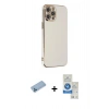 MARSİLYAN™- iPhone 12 Pro Max Kılıf Yankı Serisi - Şeffaf Royal Nano Ekran Koruyucu + Shine Kamera Lens Koruma Cam - MI