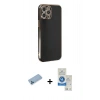 MARSİLYAN™- iPhone 12 Pro Max Kılıf Yankı Serisi - Şeffaf Royal Nano Ekran Koruyucu + Shine Kamera Lens Koruma Cam - MI