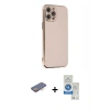 MARSİLYAN™- iPhone 12 Pro Max Kılıf Yankı Serisi - Şeffaf Royal Nano Ekran Koruyucu + Renkli Kamera Lens Koruma Cam - TU