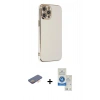 MARSİLYAN™- iPhone 12 Pro Max Kılıf Yankı Serisi - Şeffaf Royal Nano Ekran Koruyucu + Renkli Kamera Lens Koruma Cam - TU