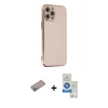 MARSİLYAN™- iPhone 12 Pro Max Kılıf Yankı Serisi - Şeffaf Royal Nano Ekran Koruyucu + Shine Kamera Lens Koruma Cam - SABE