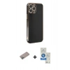 MARSİLYAN™- iPhone 12 Pro Max Kılıf Yankı Serisi - Şeffaf Royal Nano Ekran Koruyucu + Shine Kamera Lens Koruma Cam - SABE