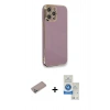 MARSİLYAN™- iPhone 12 Pro Max Kılıf Yankı Serisi - Şeffaf Royal Nano Ekran Koruyucu + Shine Kamera Lens Koruma Cam - SABE