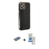 MARSİLYAN™- iPhone 12 Pro Max Kılıf Yankı Serisi - Şeffaf Royal Nano Ekran Koruyucu + Renkli Kamera Lens Koruma Cam - YL
