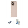 MARSİLYAN™- iPhone 12 Pro Max Kılıf Yankı Serisi - Şeffaf Royal Nano Ekran Koruyucu + Renkli Kamera Lens Koruma Cam - YL