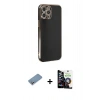 MARSİLYAN™- iPhone 12 Pro Max Kılıf Yankı Serisi - Şeffaf Temperli Cam Ekran Koruyucu + Shine Kamera Lens Koruma Cam - GS