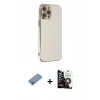 MARSİLYAN™- iPhone 12 Pro Max Kılıf Yankı Serisi - Şeffaf Temperli Cam Ekran Koruyucu + Shine Kamera Lens Koruma Cam - GI