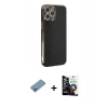 MARSİLYAN™- iPhone 12 Pro Max Kılıf Yankı Serisi - Şeffaf Temperli Cam Ekran Koruyucu + Shine Kamera Lens Koruma Cam - GI