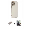MARSİLYAN™- iPhone 12 Pro Max Kılıf Yankı Serisi - Şeffaf Temperli Cam Ekran Koruyucu + Shine Kamera Lens Koruma Cam - SABE