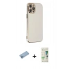 MARSİLYAN™- iPhone 12 Pro Max Kılıf Yankı Serisi - Siyah 20D Premium Cam Ekran Koruyucu + Shine Kamera Lens Koruma Cam - MI
