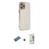 MARSİLYAN™- iPhone 12 Pro Max Kılıf Yankı Serisi - Siyah 20D Premium Cam Ekran Koruyucu + Shine Kamera Lens Koruma Cam - GD
