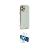 MARSİLYAN™- iPhone 12 Pro Max Kılıf Yankı Serisi - Siyah 3D Antistatik Cam Ekran Koruyucu