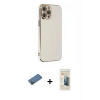 MARSİLYAN™- iPhone 12 Pro Max Kılıf Yankı Serisi - Siyah 6D Mat Seramik Hayalet Nano Ekran Koruyucu + Shine Kamera Lens Koruma Cam - GD