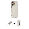 MARSİLYAN™- iPhone 12 Pro Max Kılıf Yankı Serisi - Siyah 6D Mat Seramik Hayalet Nano Ekran Koruyucu + Shine Kamera Lens Koruma Cam - SABE