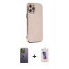 MARSİLYAN™- iPhone 12 Pro Max Kılıf Yankı Serisi - Siyah Joko 5D Cam + Neon Fosforlu Kamera Lens - YL