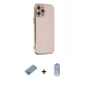 MARSİLYAN™- iPhone 12 Pro Max Kılıf Yankı Serisi - Siyah Joko Magic 5D Cam + Shine Kamera Lens Koruma Cam - GI