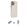 MARSİLYAN™- iPhone 12 Pro Max Kılıf Yankı Serisi - Siyah Joko Magic 5D Cam + Shine Kamera Lens Koruma Cam - GS