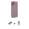 MARSİLYAN™- iPhone 12 Pro Max Kılıf Yankı Serisi - Siyah Joko Magic 5D Cam + Shine Kamera Lens Koruma Cam - GS