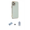 MARSİLYAN™- iPhone 12 Pro Max Kılıf Yankı Serisi - Siyah Joko Magic 5D Cam + Shine Kamera Lens Koruma Cam - MI