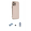 MARSİLYAN™- iPhone 12 Pro Max Kılıf Yankı Serisi - Siyah Joko Magic 5D Cam + Shine Kamera Lens Koruma Cam - MI