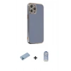 MARSİLYAN™- iPhone 12 Pro Max Kılıf Yankı Serisi - Siyah Joko Magic 5D Cam + Shine Kamera Lens Koruma Cam - MI