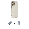 MARSİLYAN™- iPhone 12 Pro Max Kılıf Yankı Serisi - Siyah Joko Magic 5D Cam + Metal Kamera Lens Koruma Cam - GS