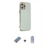 MARSİLYAN™- iPhone 12 Pro Max Kılıf Yankı Serisi - Siyah Joko Magic 5D Cam + Metal Kamera Lens Koruma Cam - GS