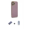 MARSİLYAN™- iPhone 12 Pro Max Kılıf Yankı Serisi - Siyah Joko Magic 5D Cam + Metal Kamera Lens Koruma Cam - GD