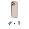 MARSİLYAN™- iPhone 12 Pro Max Kılıf Yankı Serisi - Siyah Joko Magic 5D Cam + Metal Kamera Lens Koruma Cam - GS