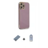 MARSİLYAN™- iPhone 12 Pro Max Kılıf Yankı Serisi - Siyah Joko Magic 5D Cam + Metal Kamera Lens Koruma Cam - GS