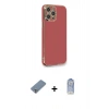 MARSİLYAN™- iPhone 12 Pro Max Kılıf Yankı Serisi - Siyah Joko Magic 5D Cam + Metal Kamera Lens Koruma Cam - GS