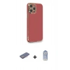 MARSİLYAN™- iPhone 12 Pro Max Kılıf Yankı Serisi - Siyah Joko Magic 5D Cam + Renkli Kamera Lens Koruma Cam - PE
