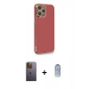 MARSİLYAN™- iPhone 12 Pro Max Kılıf Yankı Serisi - Siyah Joko Magic 5D Cam + Neon Fosforlu Kamera Lens - SI