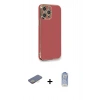 MARSİLYAN™- iPhone 12 Pro Max Kılıf Yankı Serisi - Siyah Joko Magic 5D Cam + Renkli Kamera Lens Koruma Cam - SI