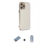 MARSİLYAN™- iPhone 12 Pro Max Kılıf Yankı Serisi - Siyah Joko Magic 5D Cam + Shine Kamera Lens Koruma Cam - PE
