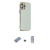 MARSİLYAN™- iPhone 12 Pro Max Kılıf Yankı Serisi - Siyah Joko Magic 5D Cam + Shine Kamera Lens Koruma Cam - PE