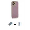 MARSİLYAN™- iPhone 12 Pro Max Kılıf Yankı Serisi - Siyah Joko Magic 5D Cam + Shine Kamera Lens Koruma Cam - SH