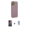 MARSİLYAN™- iPhone 12 Pro Max Kılıf Yankı Serisi - Siyah Joko Magic 5D Cam + Neon Fosforlu Kamera Lens - TU