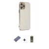 MARSİLYAN™- iPhone 12 Pro Max Kılıf Yankı Serisi - Siyah Joko Magic 5D Hayalet Cam + Metal Kamera Lens Koruma Cam - GD