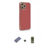 MARSİLYAN™- iPhone 12 Pro Max Kılıf Yankı Serisi - Siyah Joko Magic 5D Hayalet Cam + Metal Kamera Lens Koruma Cam - GD