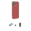 MARSİLYAN™- iPhone 12 Pro Max Kılıf Yankı Serisi - Siyah Joko Magic 5D Hayalet Cam + Shine Kamera Lens Koruma Cam - MI
