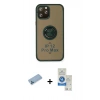 MARSİLYAN™- iPhone 12 Pro Max Kılıf Yörünge Çizgi - Şeffaf Royal Nano Ekran Koruyucu + Shine Kamera Lens Koruma Cam - MI