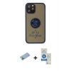 MARSİLYAN™- iPhone 12 Pro Max Kılıf Yörünge Çizgi - Şeffaf Royal Nano Ekran Koruyucu + Shine Kamera Lens Koruma Cam - MI